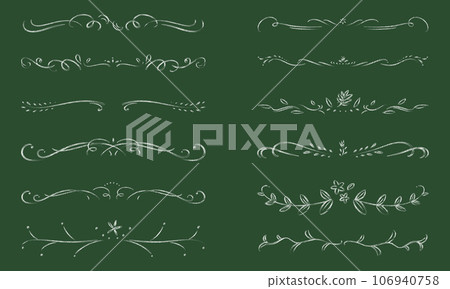 Soft and elegant decorative borders with a - Stock Illustration  [106940758] - PIXTA