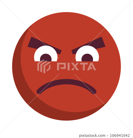 Icon of an angry person looking down on you Icon of an angry person looking down on you 106941042