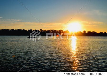 Sunrise on the river Sunrise on the river 106941070