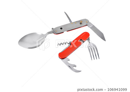 Travel tool spoon, fork, knife multifunctional set, utility knife with travel and tourism tool set, tourist spoon and fork Travel tool spoon, fork, knife multifunctional set, utility knife with travel and tourism tool set, tourist spoon and fork 106941099