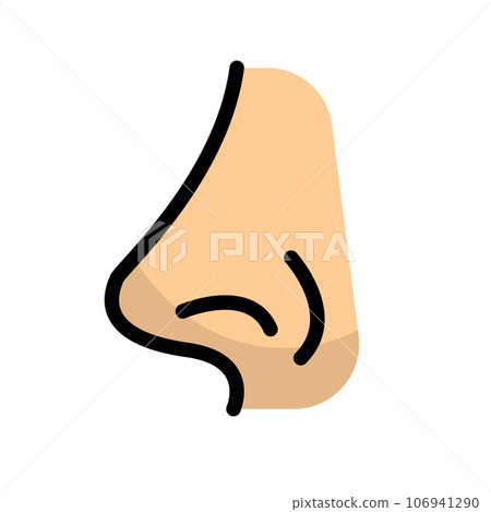 nose seen from the side - Stock Illustration [106941290] - PIXTA