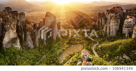Meteora rocks, Greece. Meteora rocks, Greece. 106941349