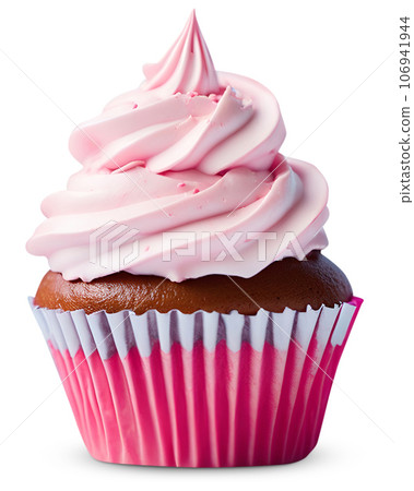 Cupcake for birthday party celebrate. Festive background with cake. Cupcake for birthday party celebrate. Festive background with cake. 106941944