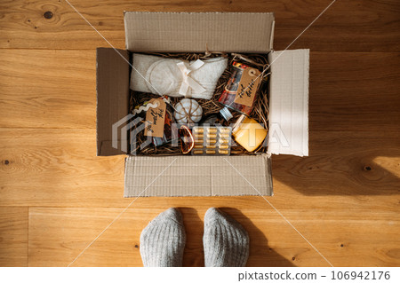 Care package, gift box for a sick friend. Get Well Soon Gifts for adults, Care Package Get Well Soon Gift Basket for Sick Friends. Feel Better Gifts, Thinking of You, Encouragement Cheer Up Gifts 106942176