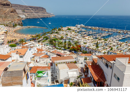 Puerto de Mogan town on the coast of Gran Canaria island, Spain. 106943117