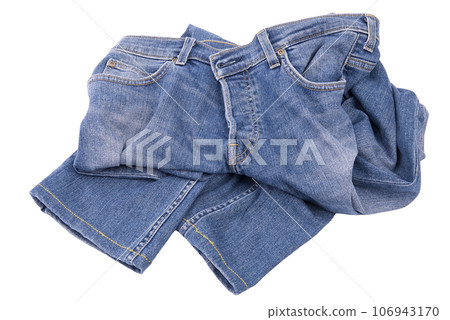 a pair of jeans isolated a pair of jeans isolated 106943170