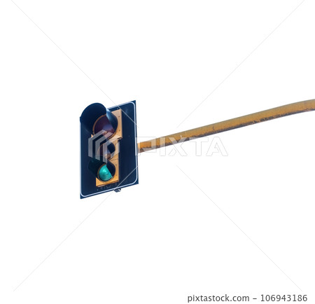 a traffic light with the green light on 106943186