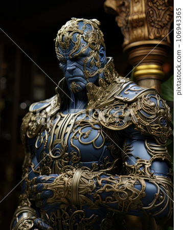 Green-skinned furious superhero with superpowers in classic aristocratic luxury suit. AI Green-skinned furious superhero with superpowers in classic aristocratic luxury suit. AI 106943365