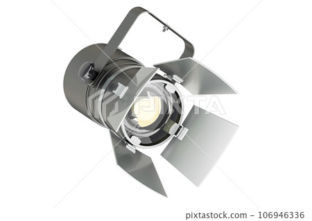 Adjustable Ceiling SpotLight, Industrial Black Ceiling Lamp, Art Light Stage Theatre Lamp. 3D rendering Adjustable Ceiling SpotLight, Industrial Black Ceiling Lamp, Art Light Stage Theatre Lamp. 3D rendering 106946336