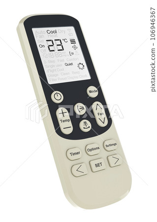 Universal Air Conditioner Remote Control, Conditioning Controller, 3D rendering Universal Air Conditioner Remote Control, Conditioning Controller, 3D rendering 106946367