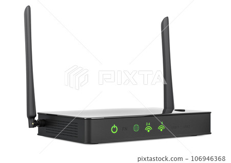 Wireless Internet Router, 3D rendering 106946368