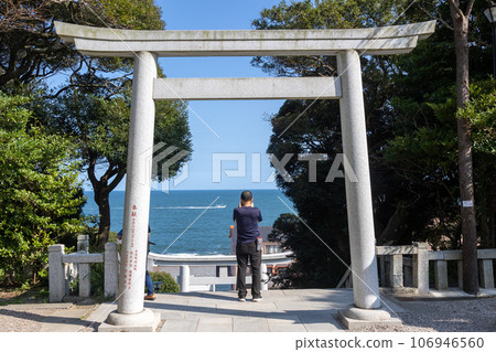 從大洗磯崎神社眺望大海 從大洗磯崎神社眺望大海 106946560