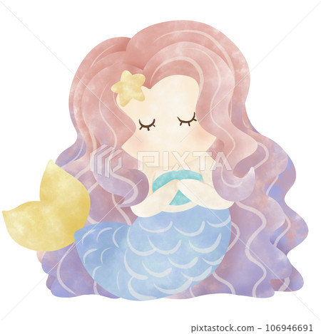 Cute mermaid with pastel colors Cute mermaid with pastel colors 106946691