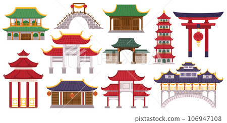 Captivating Set Of Asian Traditional Buildings Showcase Rich Cultural Heritage Through Intricate Architecture And Colors Captivating Set Of Asian Traditional Buildings Showcase Rich Cultural Heritage Through Intricate Architecture And Colors 106947108