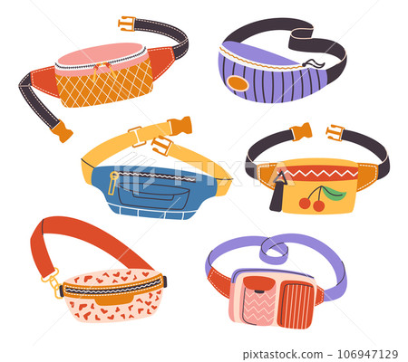 Waist Bags, Compact Pouches Worn Around The Waist, Ideal For Carrying Small Essentials While Keeping Hands Free 106947129