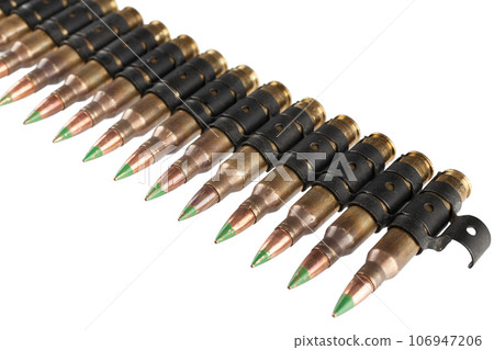 5.56mm ammunition belt with cartridges 5.56mm ammunition belt with cartridges 106947206