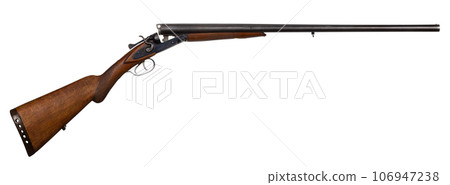 Classical double-barrel side-by-side hammer gun 106947238