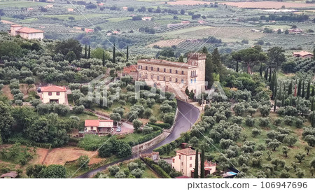 italy house with towers, with olive gardens italy house with towers, with olive gardens 106947696