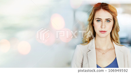 Serious, business woman and portrait in office mockup for accounting, financial advisor or professional employee in Australia. Confident, accountant or economy expert and entrepreneur in company Serious, business woman and portrait in office mockup for accounting, financial advisor or professional employee in Australia. Confident, accountant or economy expert and entrepreneur in company 106949592