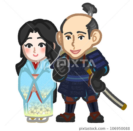 插圖靈感來自豐臣秀吉和年輕的寧寧 插圖靈感來自豐臣秀吉和年輕的寧寧 106950088