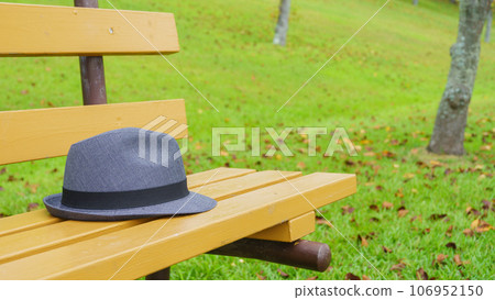 公園長椅和軟呢帽 公園長椅和軟呢帽 106952150