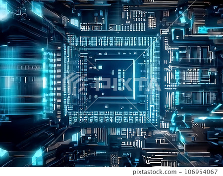 abstract high tech illustration wallpaper 106954067