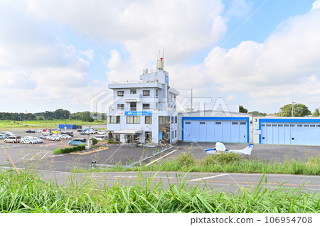 埼玉縣比企郡川島町荒川河床風景自行車道 106954708
