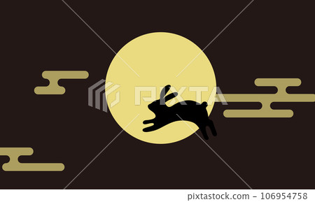 15th Night Moon Viewing Illustration Mid-Autumn Harvest Moon 106954758
