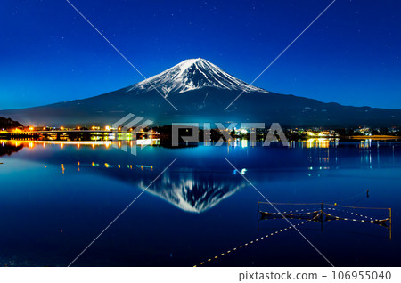 富士山、夜景~河口湖~ 富士山、夜景~河口湖~ 106955040