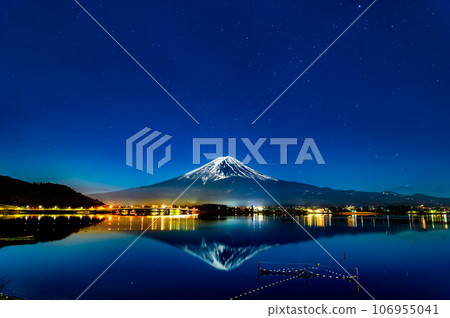 富士山、夜景~河口湖~ 富士山、夜景~河口湖~ 106955041