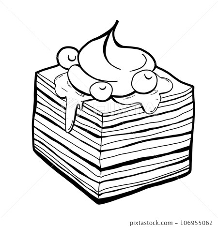 crape cake line crape cake line 106955062