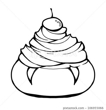 cream bun line cream bun line 106955066