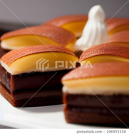 Patit gateau delicious dessert chocolate cakes, pudding melted syrup chocolate pie tasty 106955158