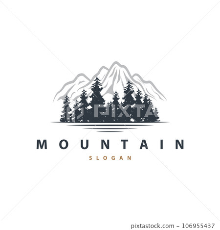 Mountain Nature Landscape Logo Simple Minimalist Design, Vector Illustration Symbol Template Mountain Nature Landscape Logo Simple Minimalist Design, Vector Illustration Symbol Template 106955437