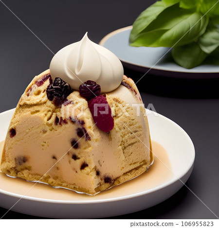 gelato Chocolate and Vanilla ice cream, serve on table tasty gelato Chocolate and Vanilla ice cream, serve on table tasty 106955823