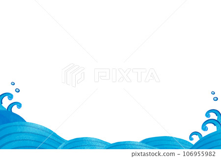 手寫波浪書法背景素材 手寫波浪書法背景素材 106955982