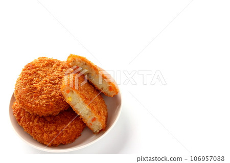 Cheap potato croquettes at the supermarket Cheap potato croquettes at the supermarket 106957088
