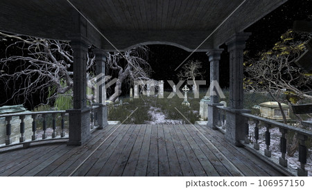 spooky mansion 106957150