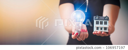 Idea of success in business training, planning or work. Educational concept of studying and cognition of knowledge. Businessman learning skill 106957197