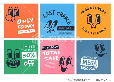Social media post set with special offer promotion Social media post set with special offer promotion 106957329