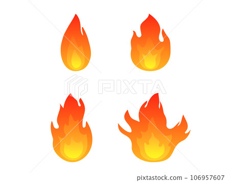 火焰圖標集 106957607