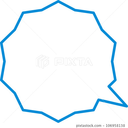 Speech bubble blue Speech bubble blue 106958138