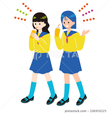 和女學生一起吃飯 106958325