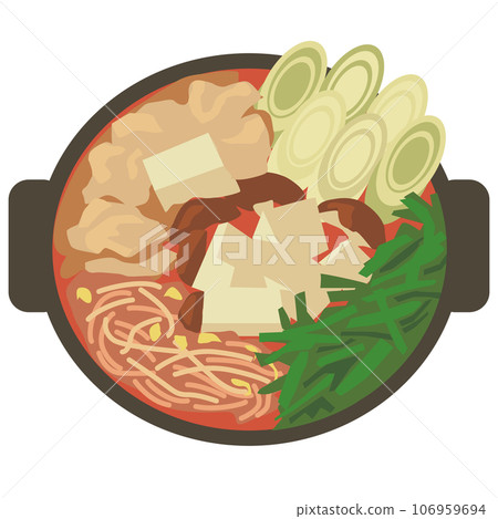 從上面看泡菜火鍋 106959694