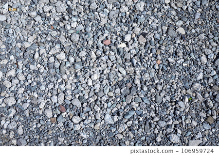 停車場碎石路地面圖片 106959724