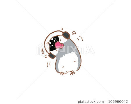 Sakura Sparrow listening to music and relaxing 106960042