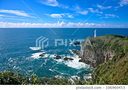 高知縣、足折岬展望台、燈塔、天狗之花 高知縣、足折岬展望台、燈塔、天狗之花 106960453