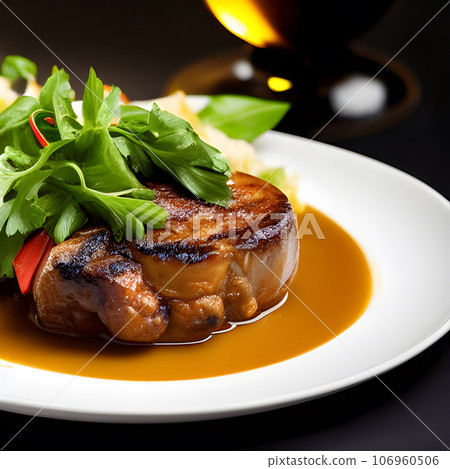 Beef Leg Slice with marrow tasty, steak Ossobuco alla Milanese with vegetable Beef Leg Slice with marrow tasty, steak Ossobuco alla Milanese with vegetable 106960506