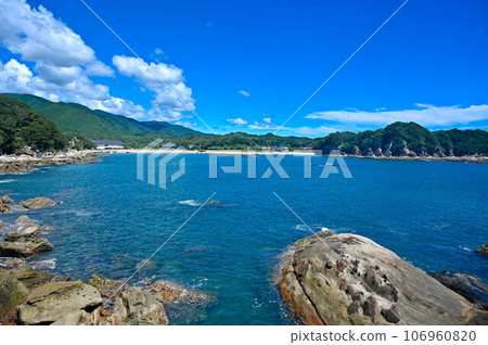 高知縣、土佐清水、足折岬、龍串海岸、足折海洋博物館、足折海底博物館和海岸 106960820