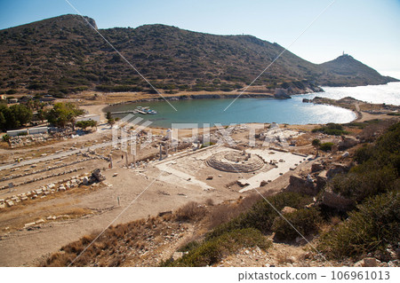 Ruins of Knidos, one of the oldest ancient cities of Anatolia, Turkey Mugla Datca, June 26 2023 Ruins of Knidos, one of the oldest ancient cities of Anatolia, Turkey Mugla Datca, June 26 2023 106961013